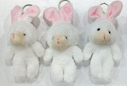 PELUŞ TAVŞAN ANAHTARLIK 12 Lİ PAKET KOD 6124