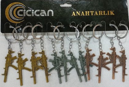 TÜFEK ANAHTARLIK 12 Lİ PAKET KOD 6157